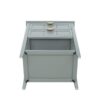 2 Drawer Side Table, American Style, End Table, Suitable For Bedroom, Living Room, Study - Light Gray - Image 19