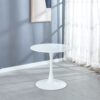 Tulip Table Mid-Century Dining Table For 2-4 People With Round MDF Table Top, Pedestal Dining Table, End Table Leisure Coffee Table - White - Image 8