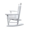 Children's Rocking Chair Indoor Or Outdoor, Suitable For Kids, Durable - White - Image 4