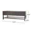 Regent - Storage Bench With Metal Rack - Brown Multi - Image 6