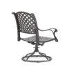 Patio Outdoor Dining Swivel Rocker Chairs With Cushion (Set of 2) - Dupione Brown - Image 15