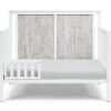 Connelly - 4 In 1 Convertible Crib - White, Rockport Gray - Image 3