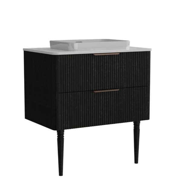 Elena - Modern Bathroom Vanity With Sink Luxury Bathroom Vanity With Ample Storage, 2 Soft Close Drawers, 2 In 1 Floating Or Freestanding Design - Black