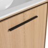 30" Bathroom Vanity Base With Basin And Storage Cabinet - Oak - Image 13