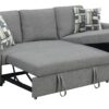 Pensole - Reversible Pop-Up Sleeper Sectional - Gray - Image 5