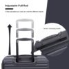 3 Piece Luggage Sets Lightweight Suitcase With Two Hooks, Spinner Wheels, Tsa Lock, (20/24/28) - Black - Image 6