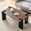 Walnut Colored Coffee Table, Suitable For Modern Minimalist Living Rooms - Walnut - Image 2