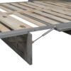 Queen Size Murphy Bed With Large Drawers - Brushed Gray - Image 11