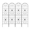 2 Pack Garden Metal Trellis Rustproof Trellis For Climbing Plants Outdoor Flower Support - Black - Image 13