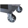 4 Drawers Multifunctional Tool Cart With Wheels And Wooden Top - Black / Red - Image 7