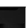 Modern Minimalist 1 Drawer Nightstand With Cubby - Black - Image 3