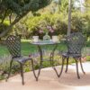 Bono Metal Bistro Set - Black - Image 4