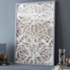 Leaf Shadow Box Wall Decor (Set of 2) - White / Gray - Image 5