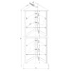 Corner Curio Dispaly Cabinet With Lights, Adjustable Tempered Glass Shelves, Mirrored Back (E26 Light Bulb Not Included) - Walnut - Image 3