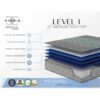 Comfort Care - 11" California King Hybrid Mattress, Medium Comfort - Gray / Blue - Image 5
