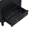 Bathroom Vanity With Single Sink, Combo Cabinet Undermount Sink, Bathroom Storage Cabinet With 2 Doors And A Drawer, Soft Closing, Multifunctional Storage, Solid Wood Frame - Black - Image 16