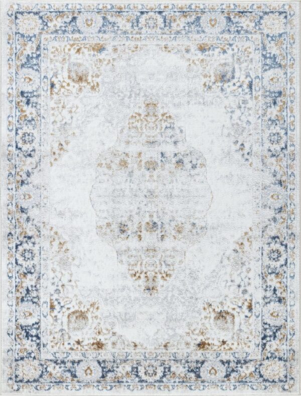 Legacy - 2'7" X 7' Area Rug Polypropylene - Multi / White