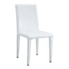 (Set of 4) Backrest Chairs With Silver Metal Legs The Perfect Combination, Suitable For Minimalist And Modern Home Styles - White / Silver - Image 19