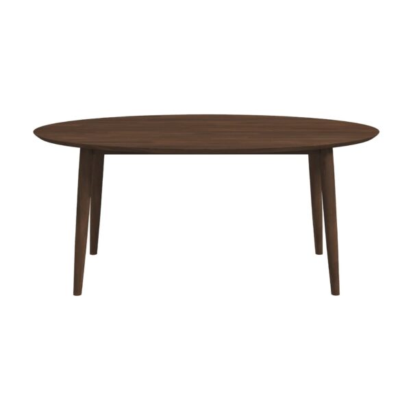 Ada - Mid-Century Modern Style Oval Dining Table - Brown