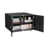 26" Office Furniture Copier Cabinet 2 Door Steel Copier Stand Mobile Pedestal File Printer Stand - Black - Image 14