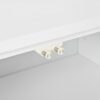 Modern Wood Sideboard Cabinet With Carved Door Panels, Adjustable Shelves, And Sturdy Metal Legs - White - Image 10