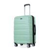 3 Piece Luggage Sets Pc Lightweight & Durable Expandable Suitcase With Two Hooks, Double Spinner Wheels, Tsa Lock, (21/25/29) - Light Green - Image 15