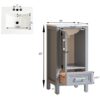Fully Assembled 18'' Freestanding Single Bathroom Vanity With Ceramic Top - Gray - Image 3