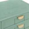 2 Drawer Side Table, American Style, End Table, Suitable For Bedroom, Living Room, Study - Light Green - Image 18