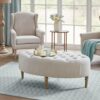 Fancy Style Design Upholstery Solid Wood - Linen - Image 2