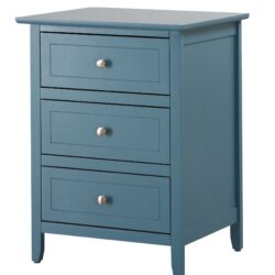 Daniel - Transitional Nightstand - Teal
