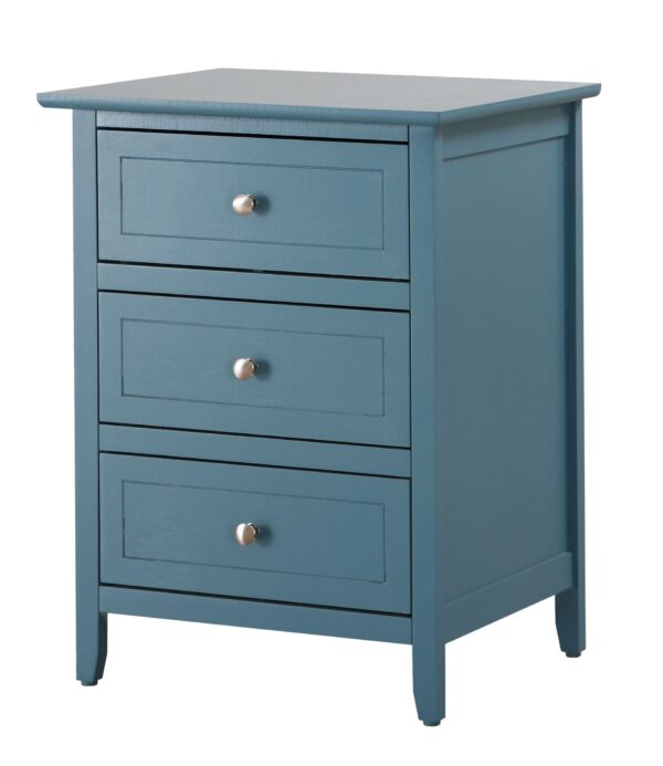 Daniel - Transitional Nightstand - Teal