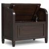 Connaught - Small Entryway Storage Bench - Chestnut - Image 5