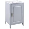 Modern 20.3" Bathroom Vanity With Sink And Functional Storage - Gray - Image 15