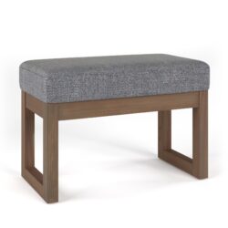 Milltown - Footstool Small Ottoman Bench - Pebble Gray