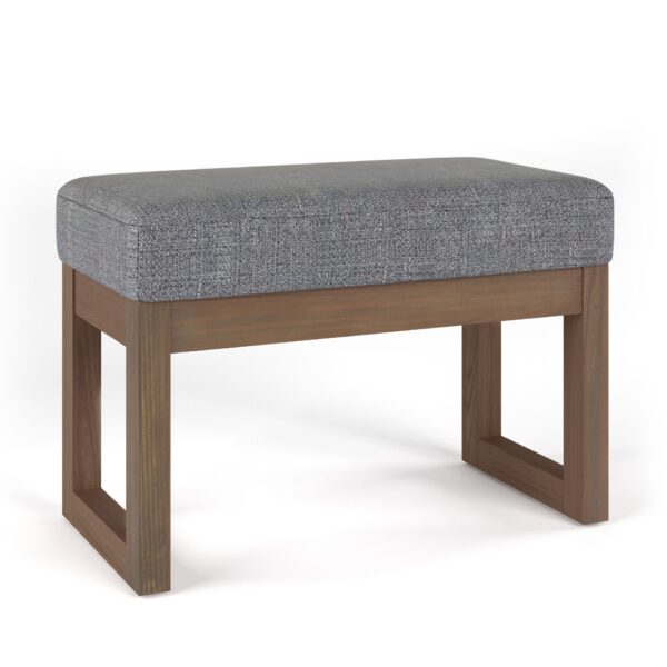 Milltown - Footstool Small Ottoman Bench - Pebble Gray