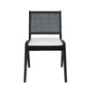Modern 6 Piece Extendable Dining Table Set With 4 Wicker Back Upholstered Dining Chairs And Long Bench, 2 Removable Leaf - Espresso - Image 21