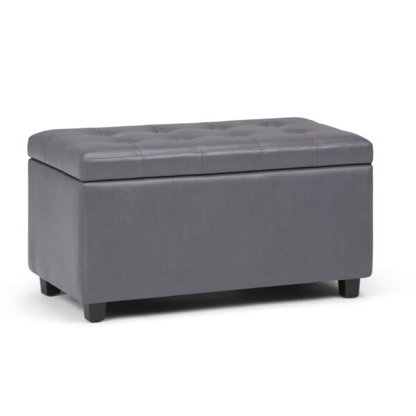 Cosmopolitan - Storage Ottoman - Stone Gray