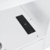 Full Size Murphy Bed With Drawers, Cabinets And USB Ports - White - Image 14