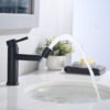 2 Mode Bathroom Faucet With 360 Degree Rotating Aerator For Sink - Matte Black - Image 8