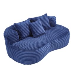 Bean Bag Sofa Lazy Sofa Durable Comfort Lounger High Back Chair For Adults And Kids, Indoor & Outdoor - Navy