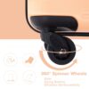 Expandable 3 Piece Luggage Sets Pc Lightweight & Durable Suitcase With Two Hooks, Spinner Wheels, Tsa Lock, (21/25/29) - Peach - Image 9