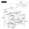30" Bathroom Vanity With Sink, 1 Tip Out Drawer, 3 Drawers, Door Shelf, Soft Closing Door - Green - Image 3