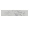 Engineered Marble Stone Bathroom Sink Side Splash - Bianco Carrara Wenato - Image 4