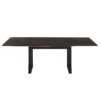 Modern 6 Piece Extendable Dining Table Set With 4 Wicker Back Upholstered Dining Chairs And Long Bench, 2 Removable Leaf - Espresso - Image 14