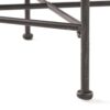 Outdoor Square Side Table With X Shaped Iron Frame - Black - Image 10