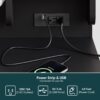 Vanity Desk With Lights, Makeup Vanity Set With Charging Station, Dressing Table With 5 Drawers And Cabinet, Vanity Mirror 3 Lighting Color Adjustable - Black - Image 5