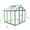 Newly Marketed Gain Height Windproof Aluminum Greenhouse 6 X 6 Ft Polycarbonate Greenhouse Raised Base And Anchor Aluminum Heavy Duty Walk - In Greenhouses For Outdoor Backyard In All Season - Green - Image 7
