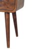 Mini Curve Open Bedside Table - Chestnut - Image 7