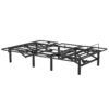 Adjustable Bed Base Frame With Head And Foot Incline, Quiet Motor, Queen Size Steel, Dual USB A, C Ports - Black - Image 6