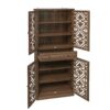 4 Door Cabinet With 1 Drawer, With 4 Adjustable Inner Shelves, Storage Cabinet - Image 17